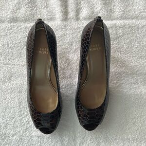 Stuart weitzman dark brown platform heels.  Never worn. Size 6.5m.